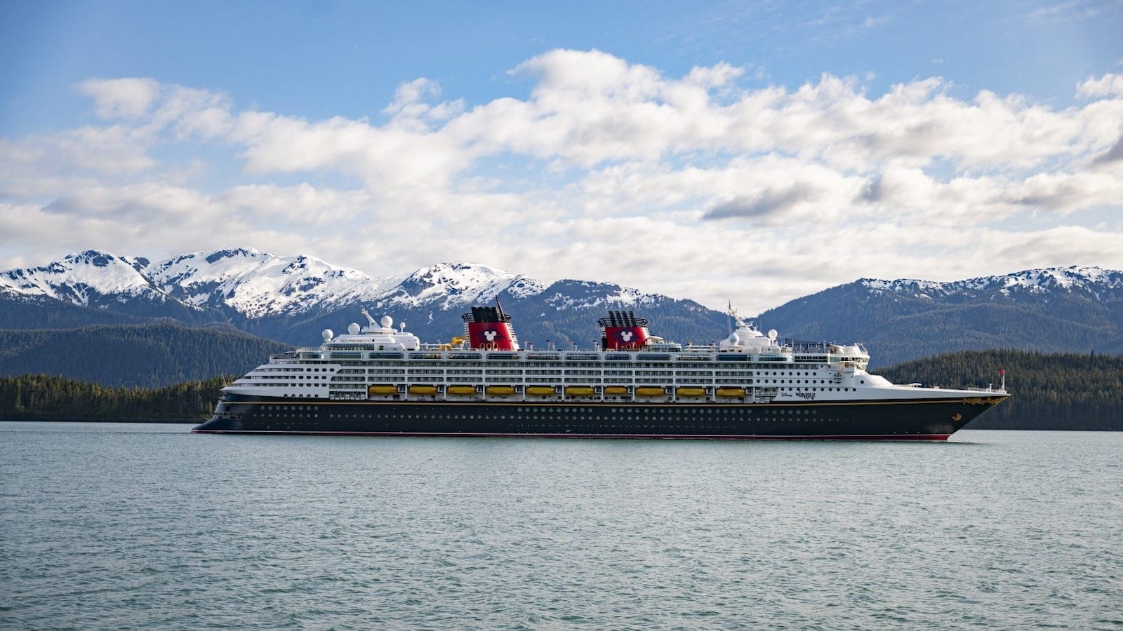 Disney Wonder sailing in Alaska