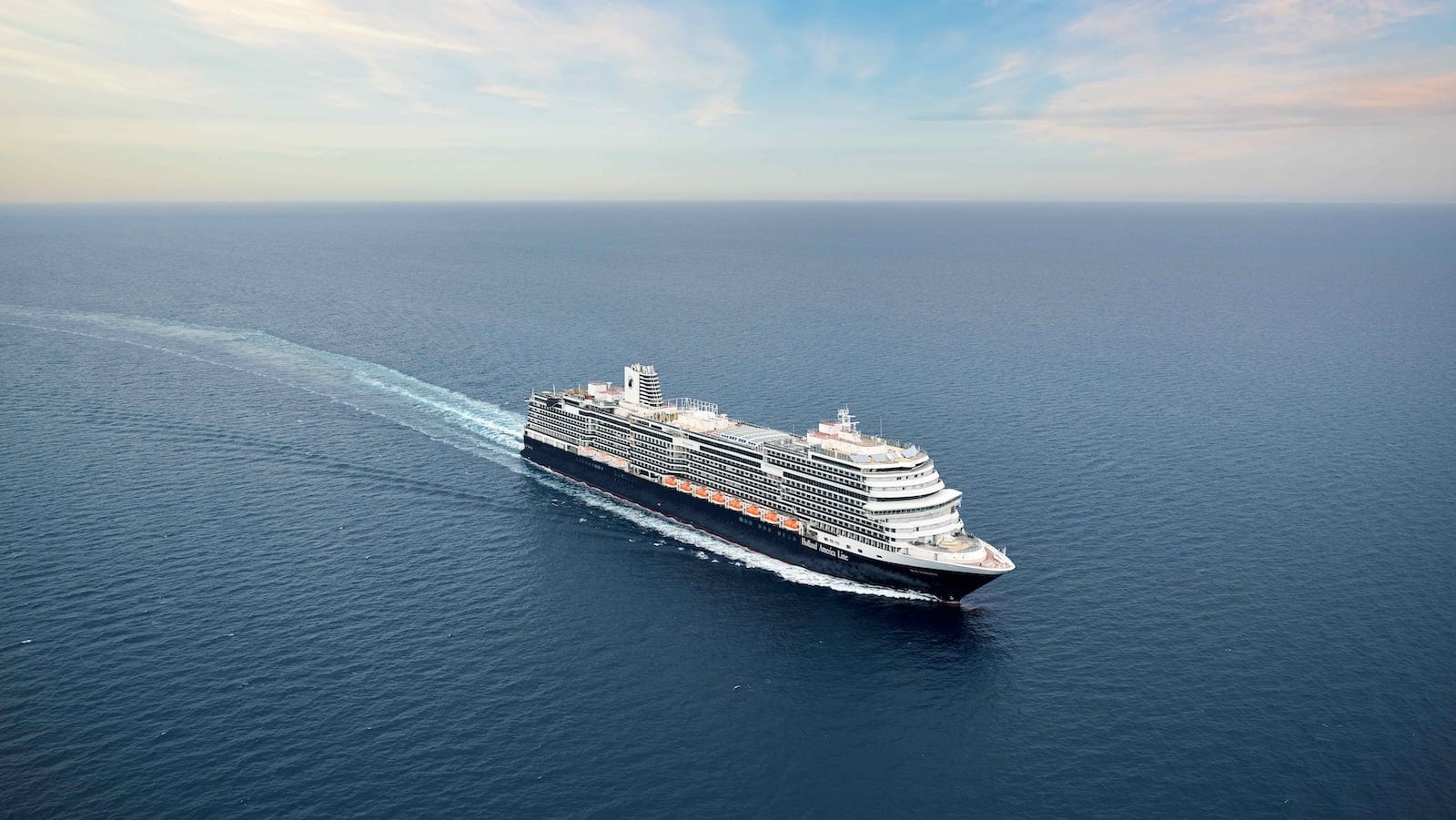 Holland America Line ship Rotterdam sailing on open ocean