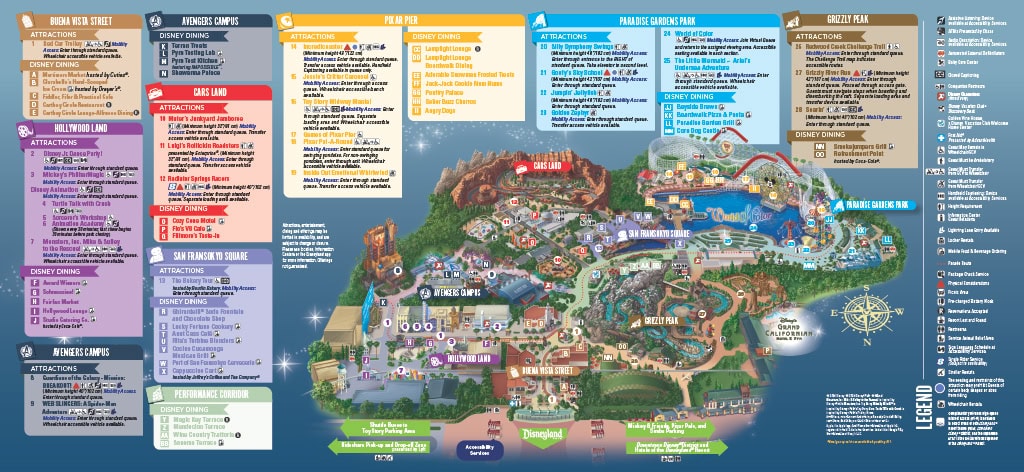 Disney California Adventure Map 2026 | Lands and Rides | Deep Arrival
