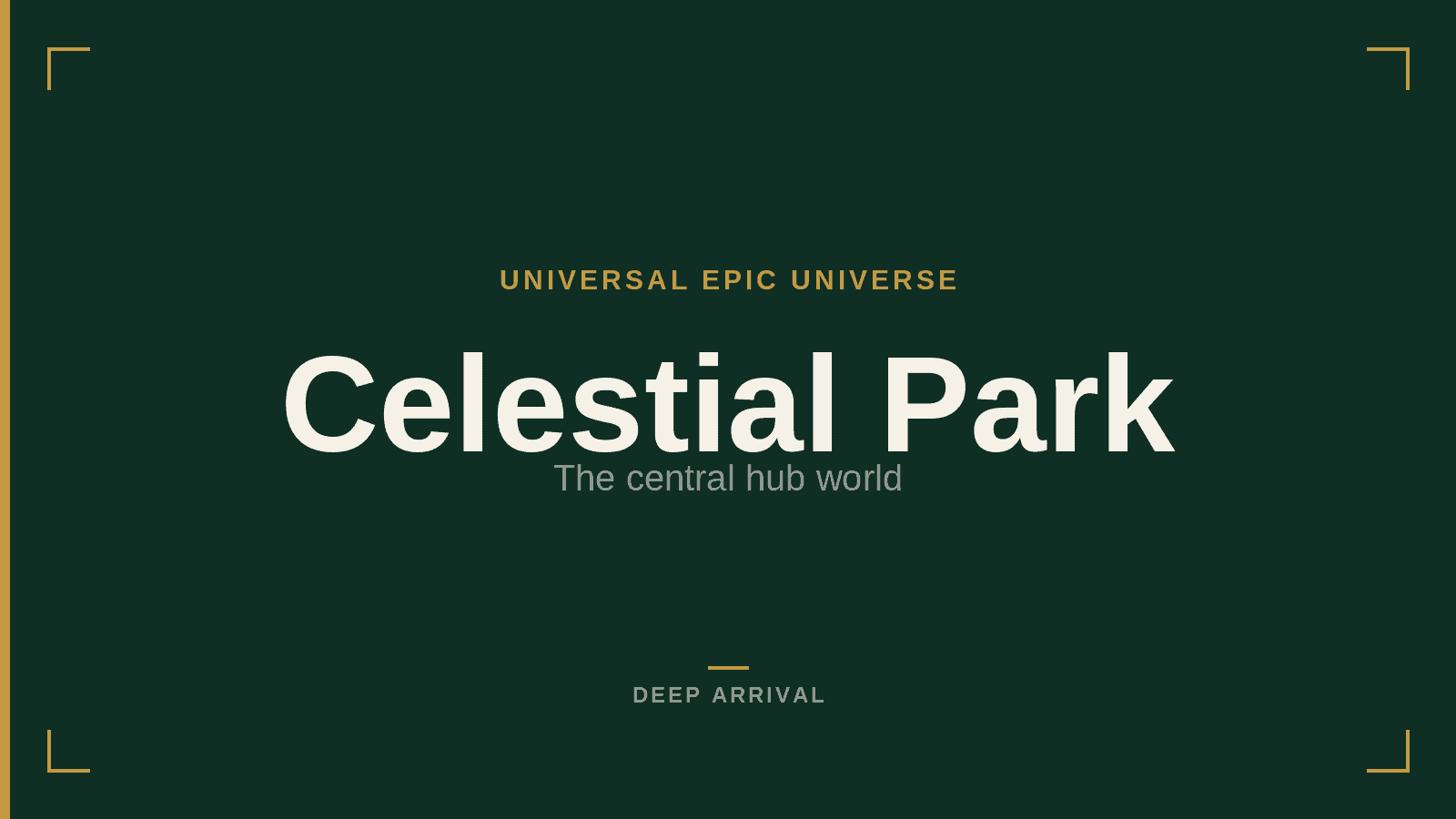 Celestial Park at Universal Epic Universe