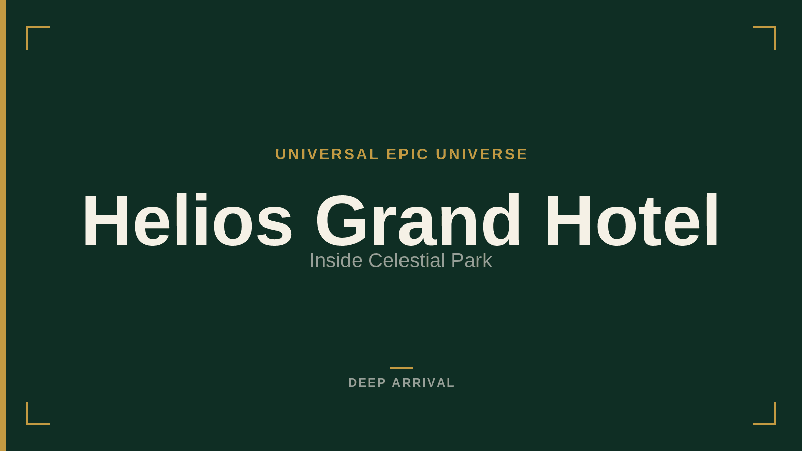 Helios Grand Hotel at Epic Universe