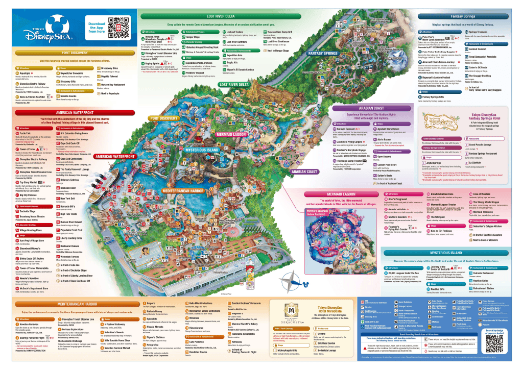 Tokyo DisneySea Map 2026 | All 8 Ports of Call