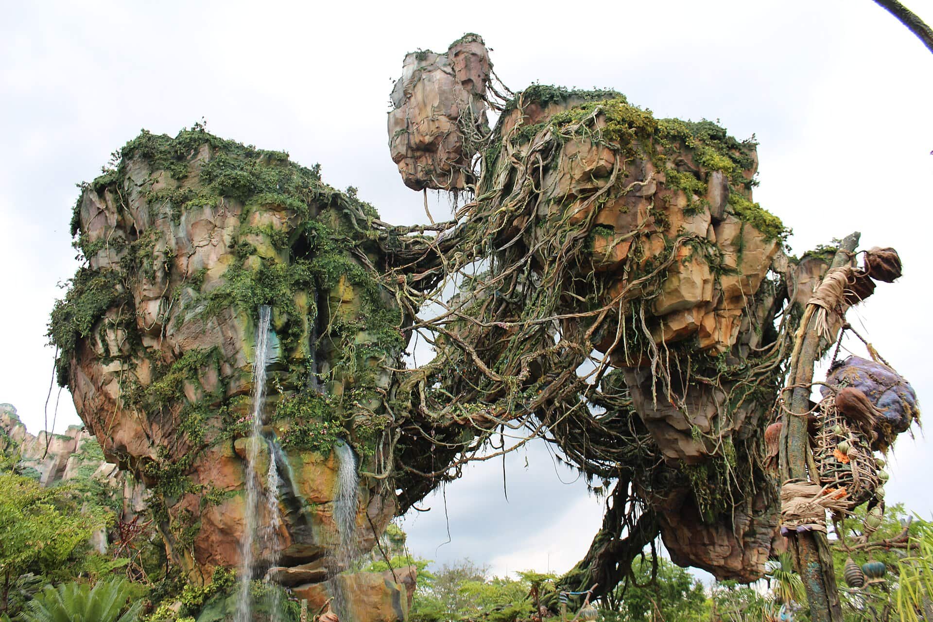 The floating mountains of Pandora The World of Avatar at Disney's Animal Kingdom, home to Avatar Flight of Passage and Na'vi River Journey
