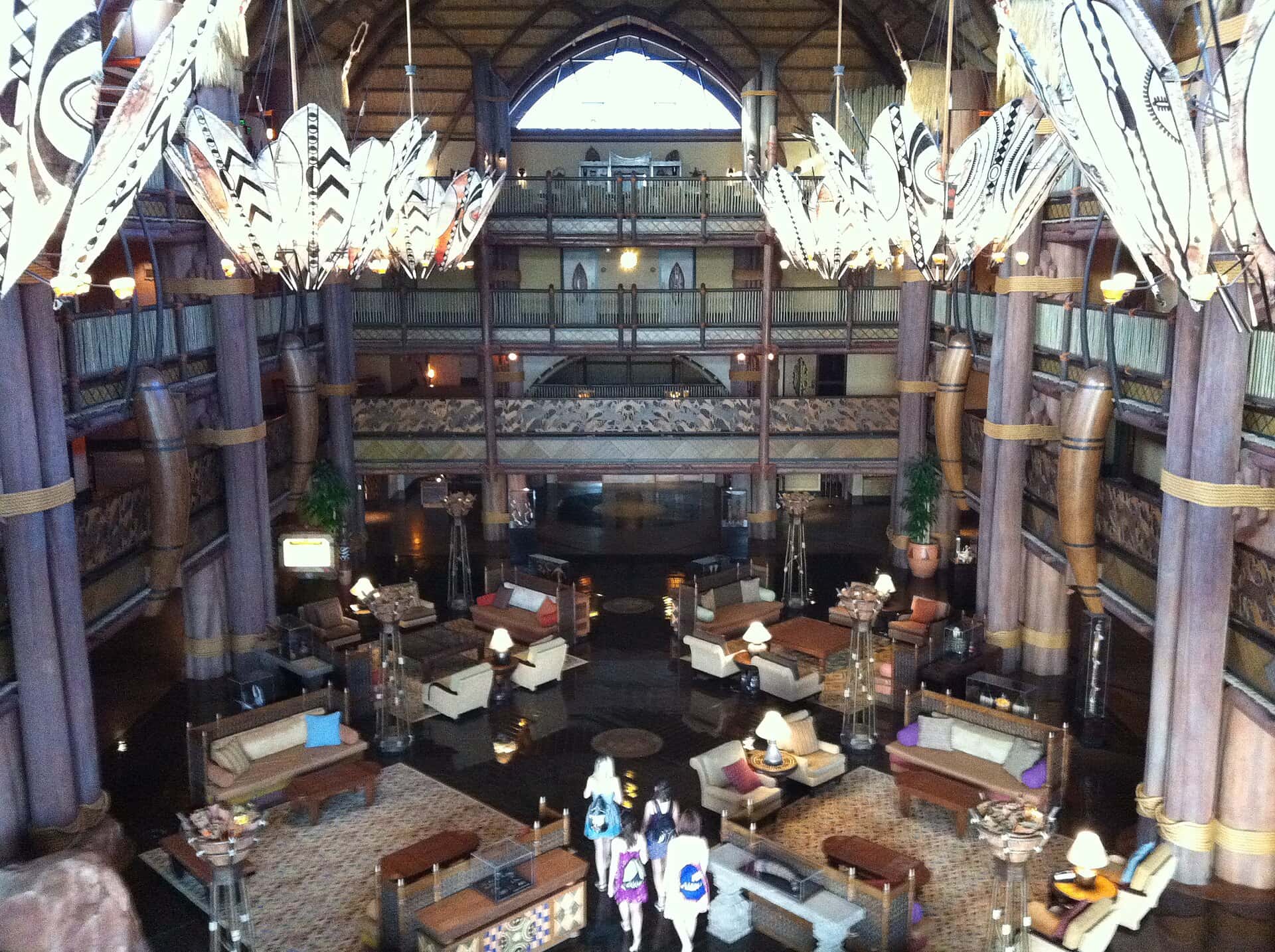 Lobby of Jambo House at Disney's Animal Kingdom Lodge