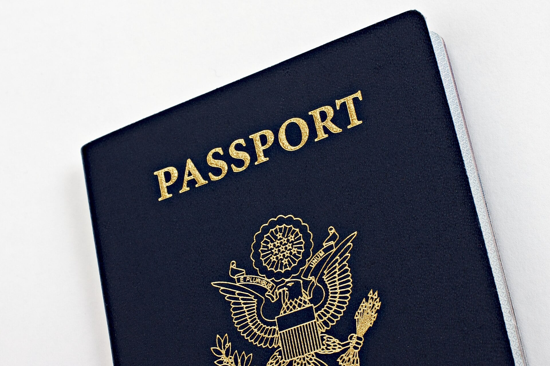 A U.S. passport book used for international travel documents