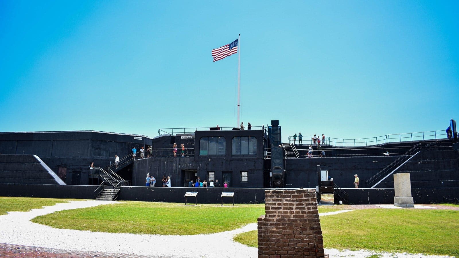 Fort Sumter and Charleston Harbor used as a public Charleston trip-planning anchor