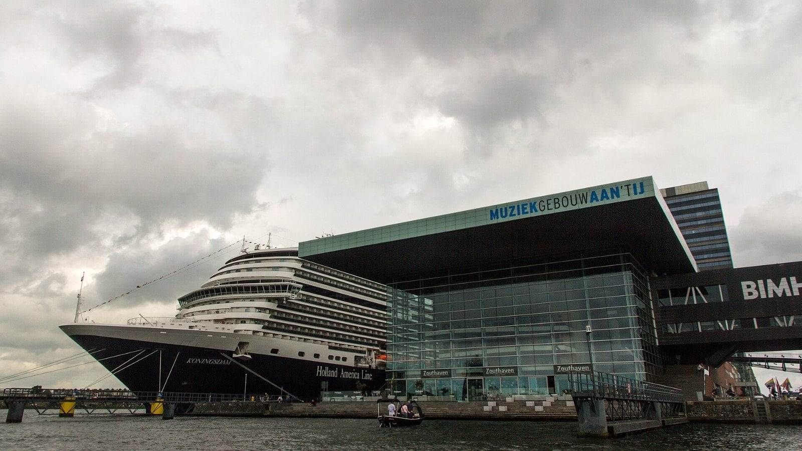 Koningsdam Holland America cruise ship at sea