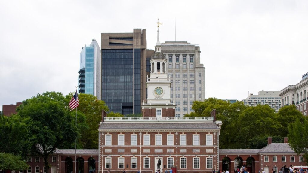 Independence Hall exterior in Philadelphia
