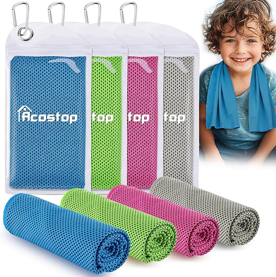 Kids Mini Cooling Towels 4 Pack
