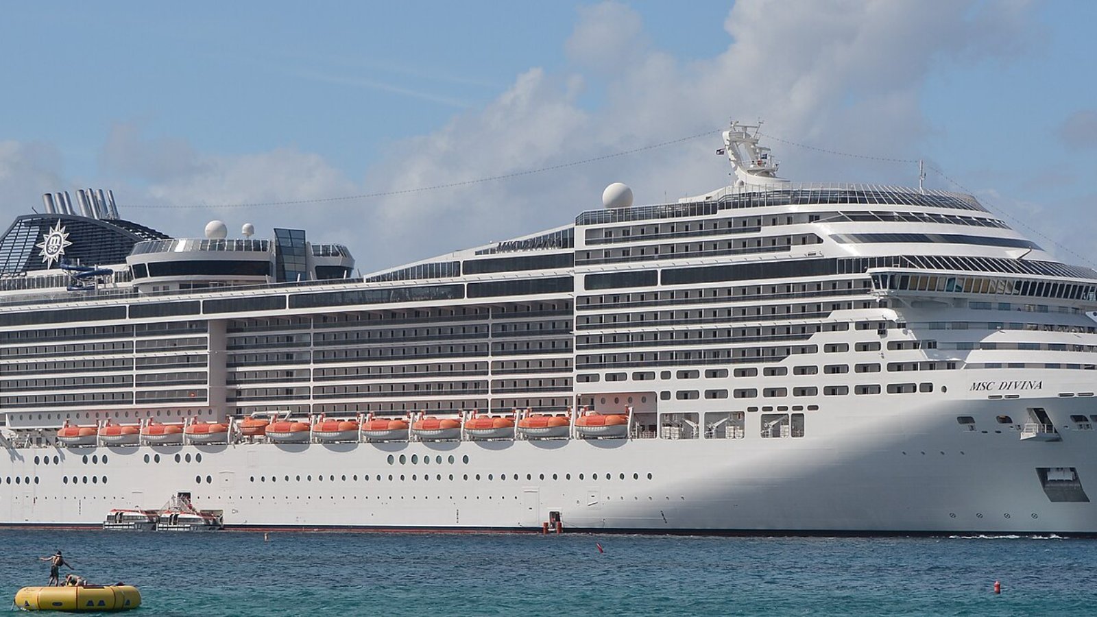 MSC MSC Divina cruise ship at sea