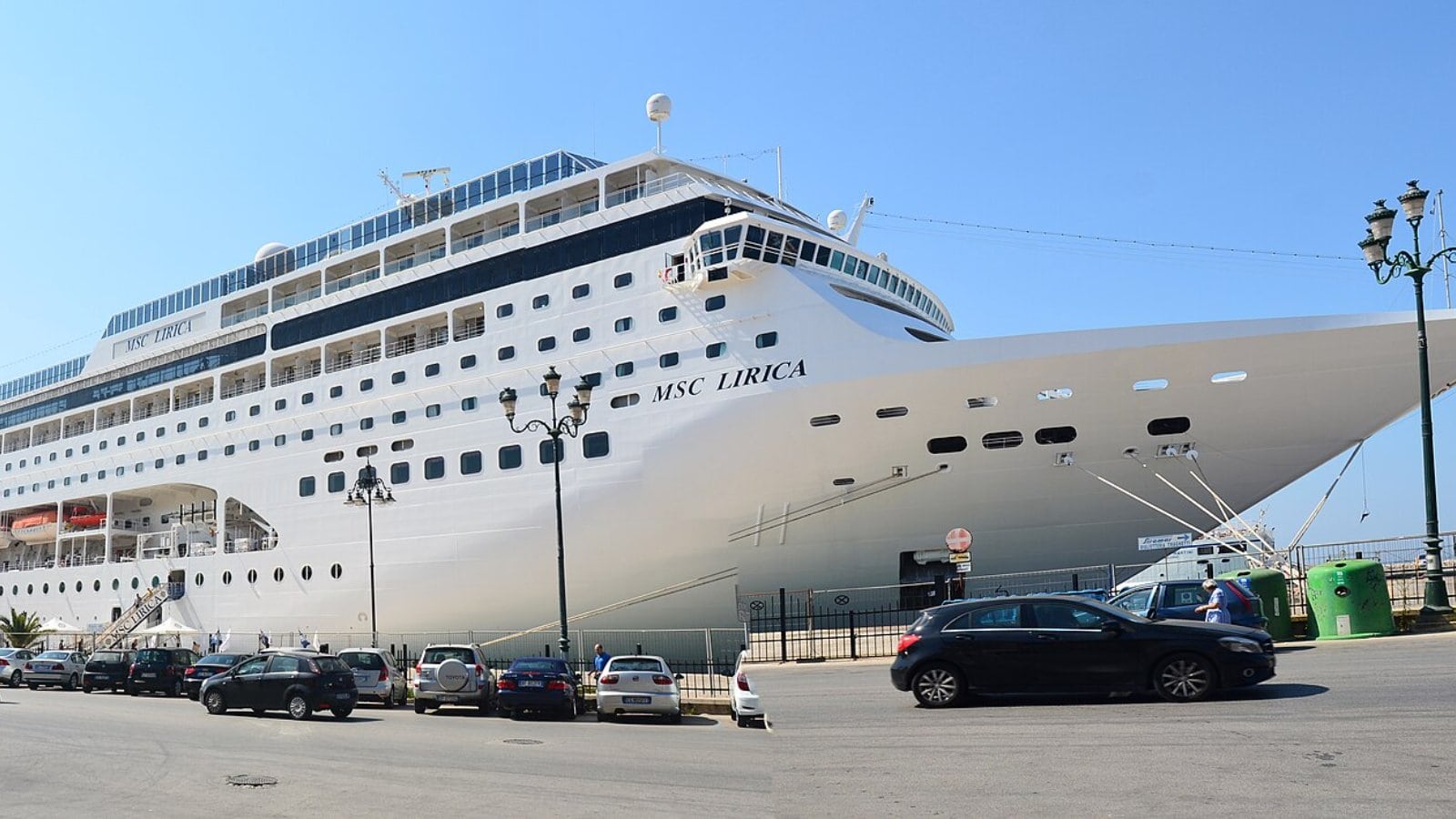 MSC MSC Lirica cruise ship at sea