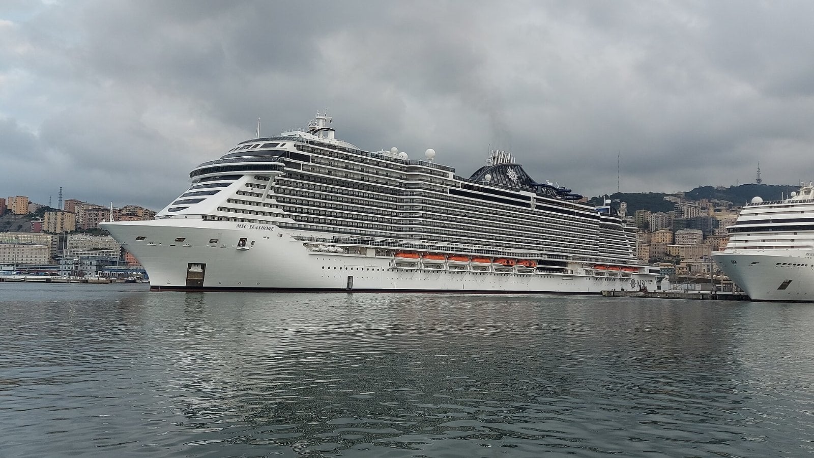 MSC MSC Seashore cruise ship at sea