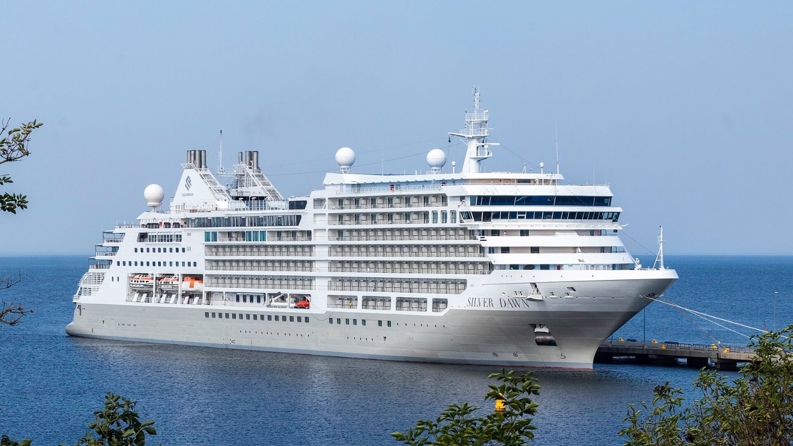 Silver Dawn cruise ship at sea