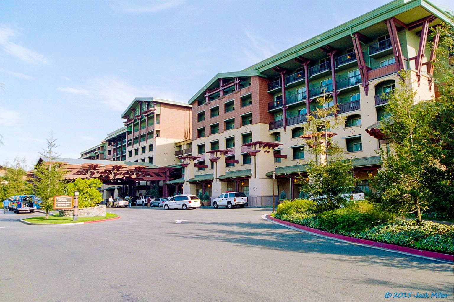 Disney's Grand Californian Hotel and Spa exterior at the Disneyland Resort