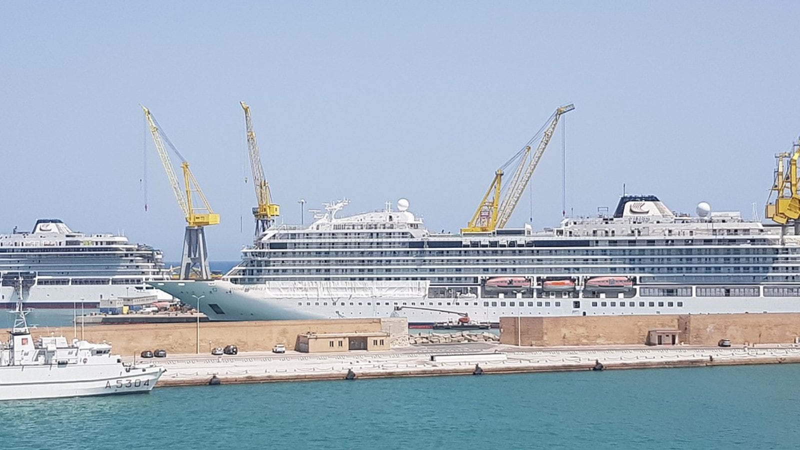 Viking Saturn cruise ship at sea