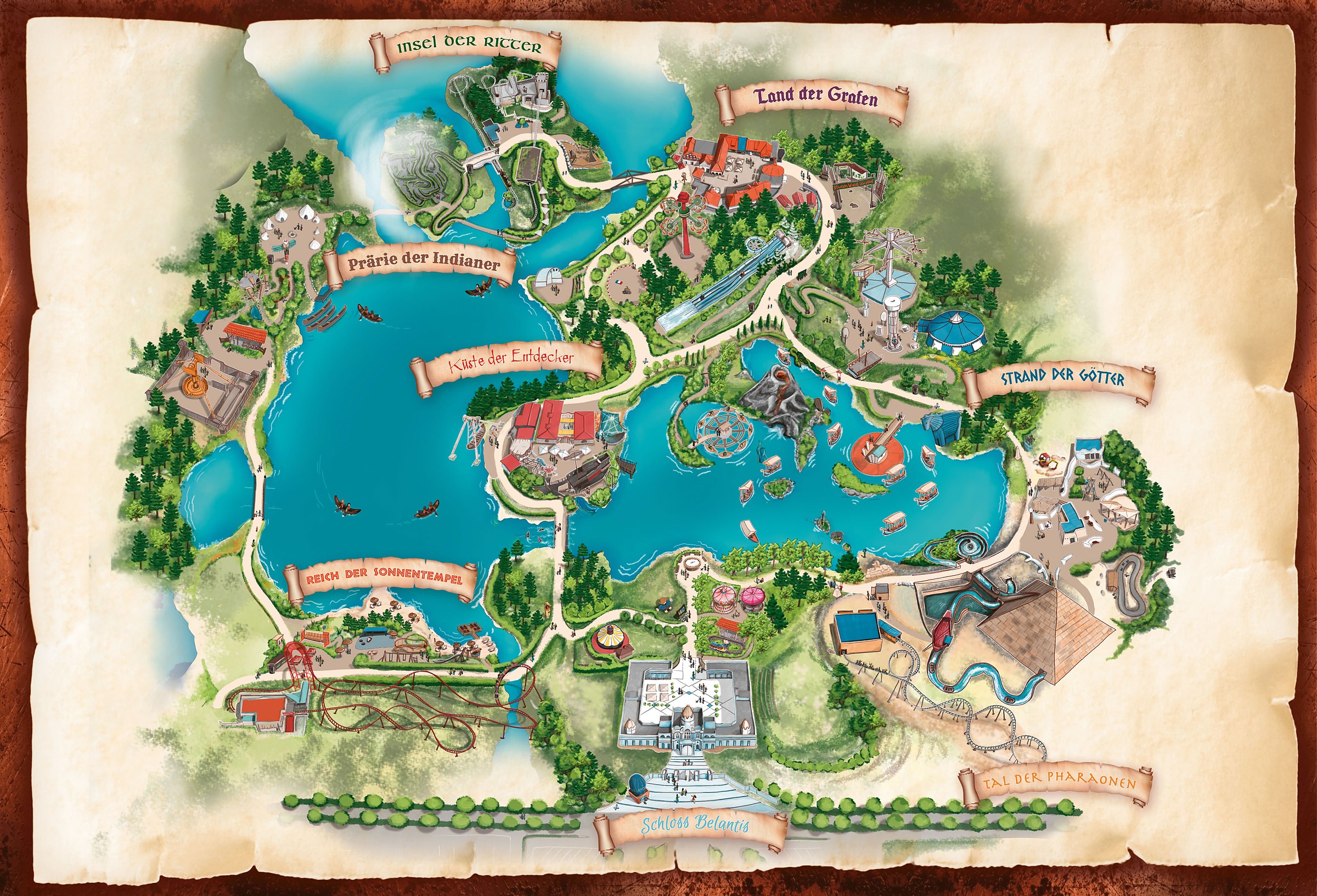 Official Belantis park map for 2026