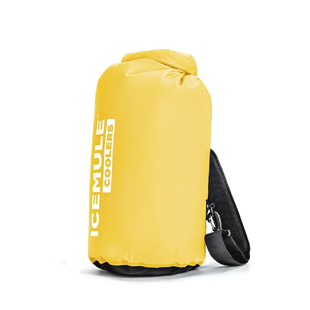 ICEMULE Classic Collapsible Sling Strap Cooler Hands Free, 100% Waterproof, Floats, 24+ Hours Cooling, Soft Si
