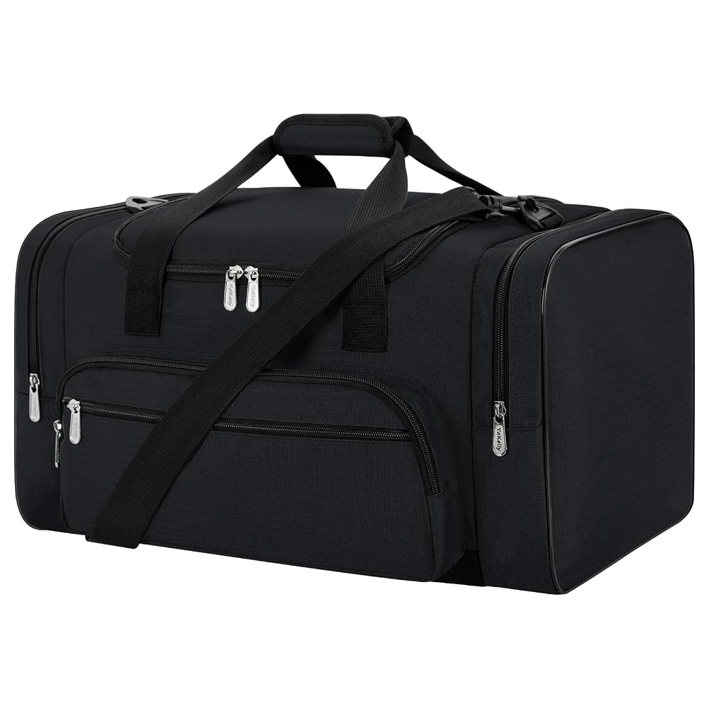 Sports Duffel Bag 20 inch for Travel Gym: Black