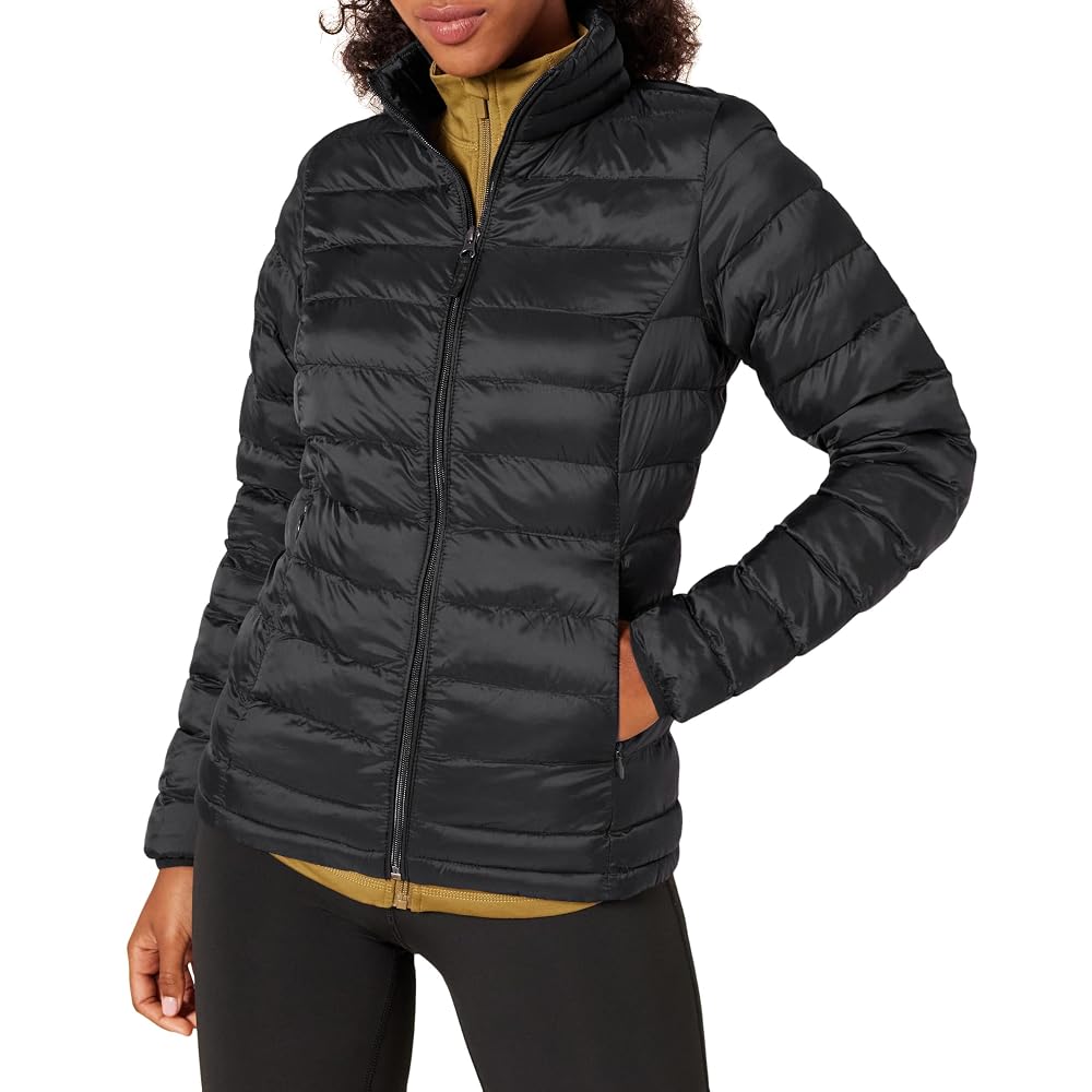Amazon Essentials Women's Lightweight Long-Sleeve Water-Resistant Packable Puffer Jacket (Available in Plus Si
