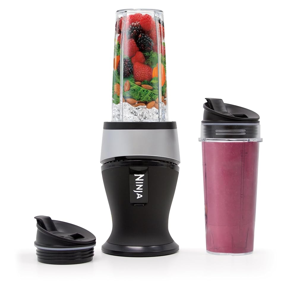 Ninja Fit Compact Personal Blender | For Smoothies, Shakes & Frozen Drinks | (2) 16-oz. To-Go Cups with Spout