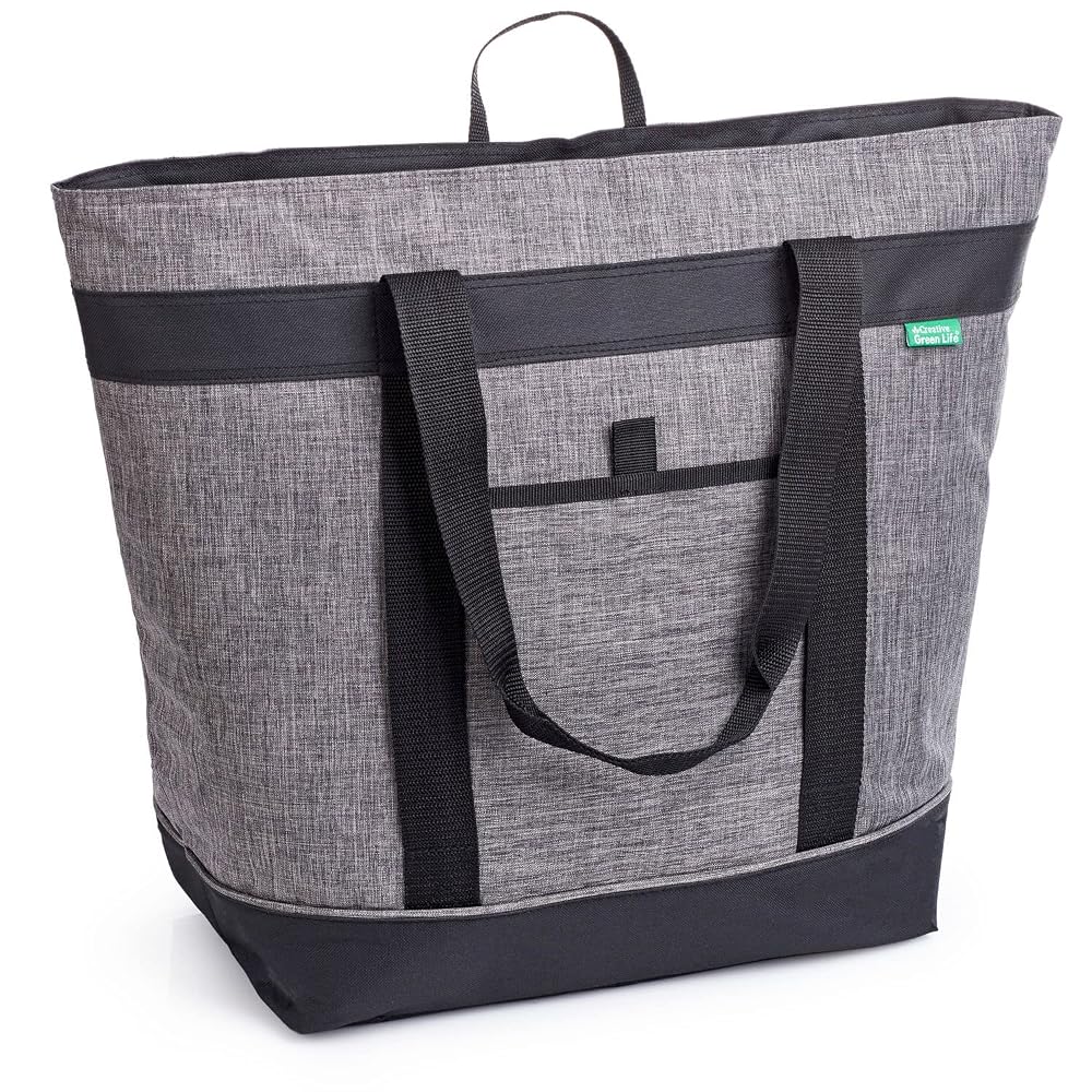 Jumbo Insulated Cooler Bag (Charcoal) with HD Thermal Insulation: Premium, Collapsible Soft Cooler Makes a Pe