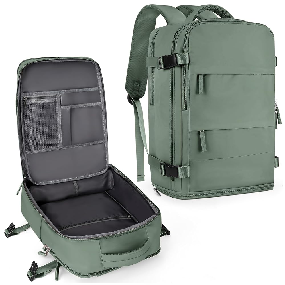 coowoz Travel Backpack For Women Men,Carry On Backpack,Hiking Backpack Waterproof Outdoor Sports Rucksack Casu