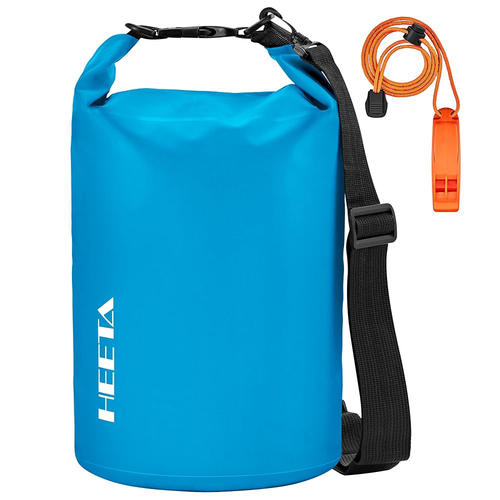 HEETA Waterproof Dry Bag for Women Men, 5L/10L/20L/30L/40L Roll Top Lightweight Dry Storage Bag Backpack with