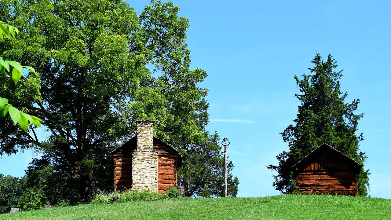 Historic cabin exterior