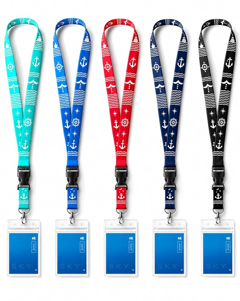 Avorast 5 Pack Cruise Lanyards for Ship Cards, Cruise Essentials 2026