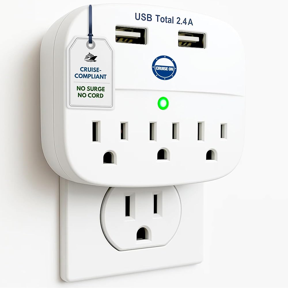 Cruise On cruise approved non-surge power strip