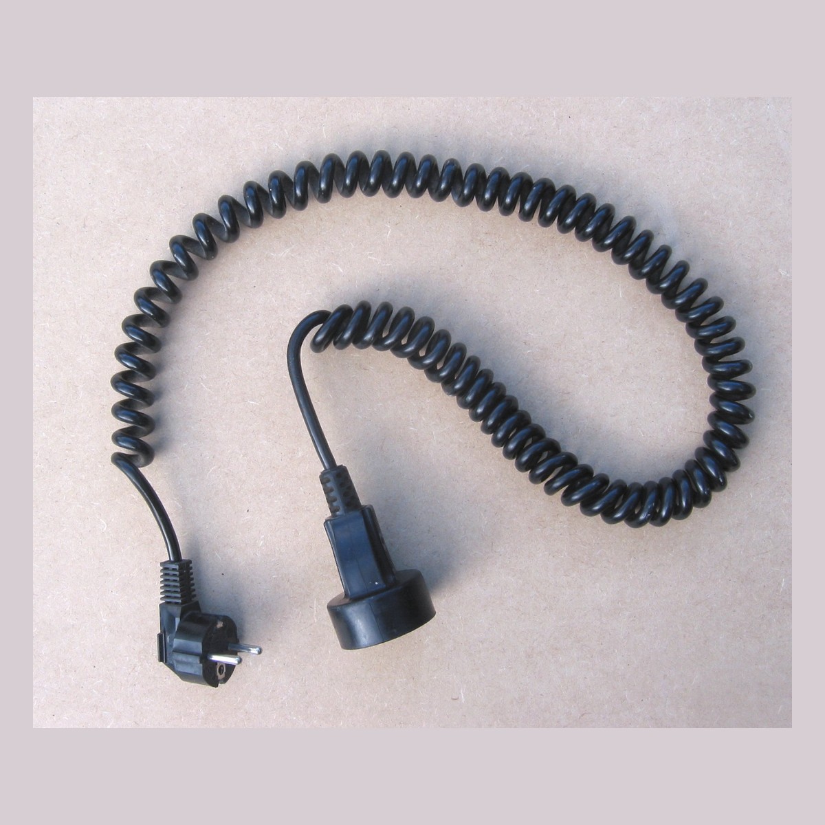 Extension cord on white background