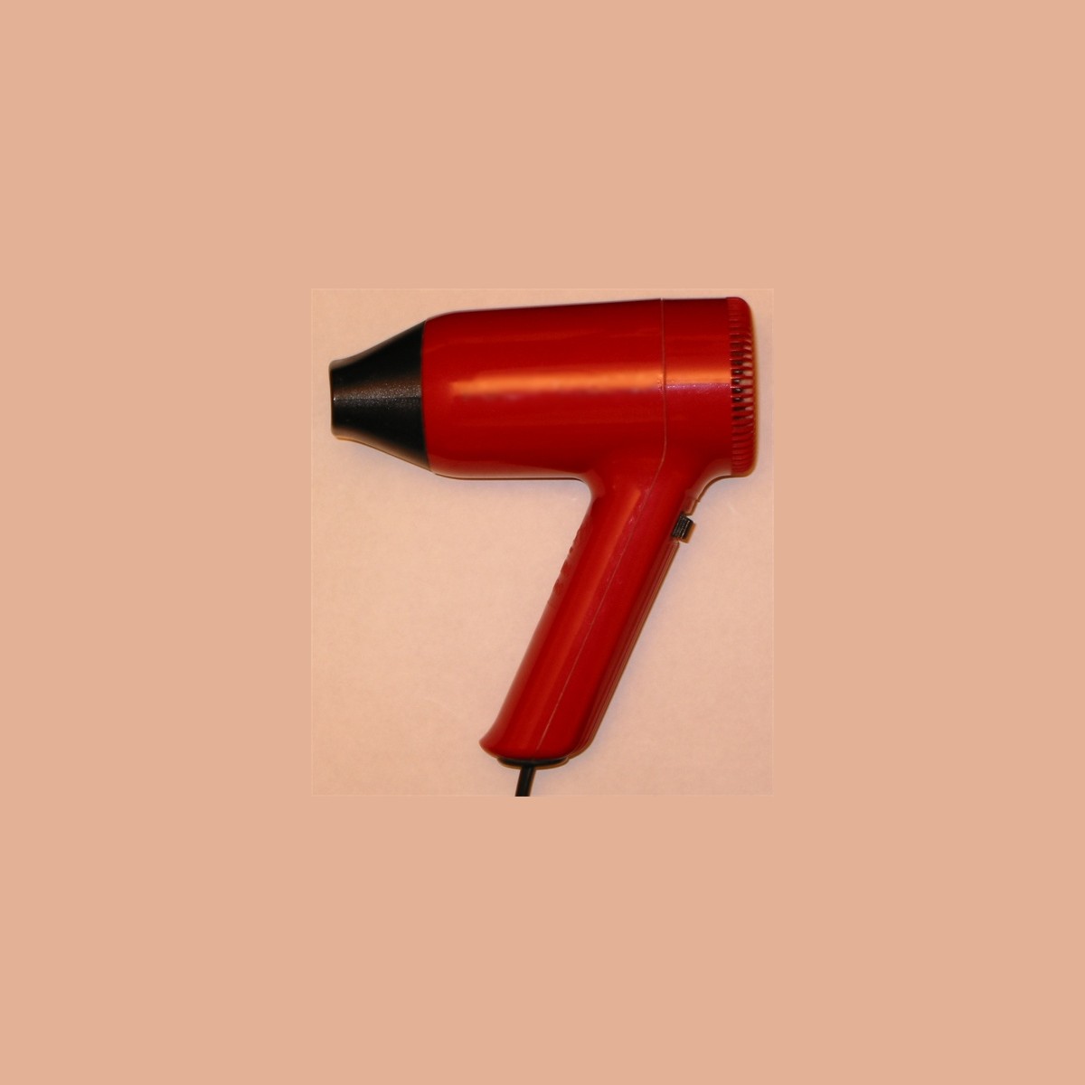 Hair dryer on white background
