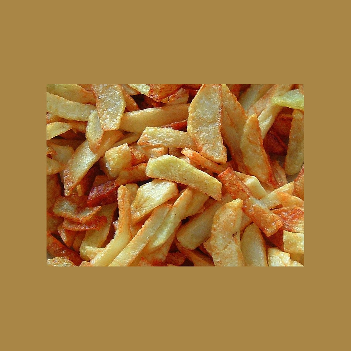 Sealed packaged snacks on white background