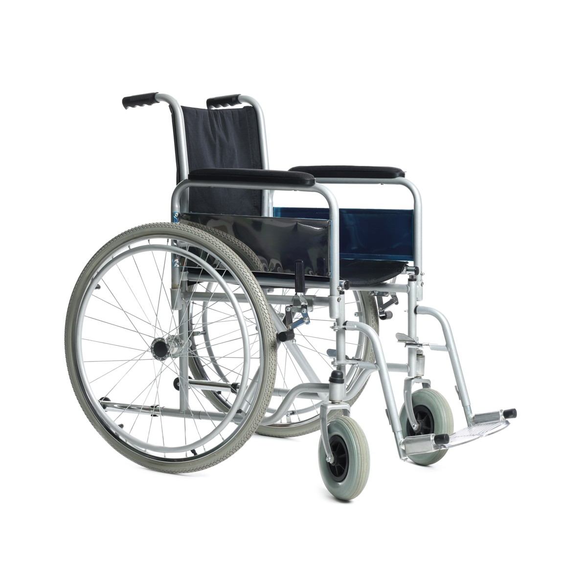 Folding wheelchair beside a cruise ship gangway
