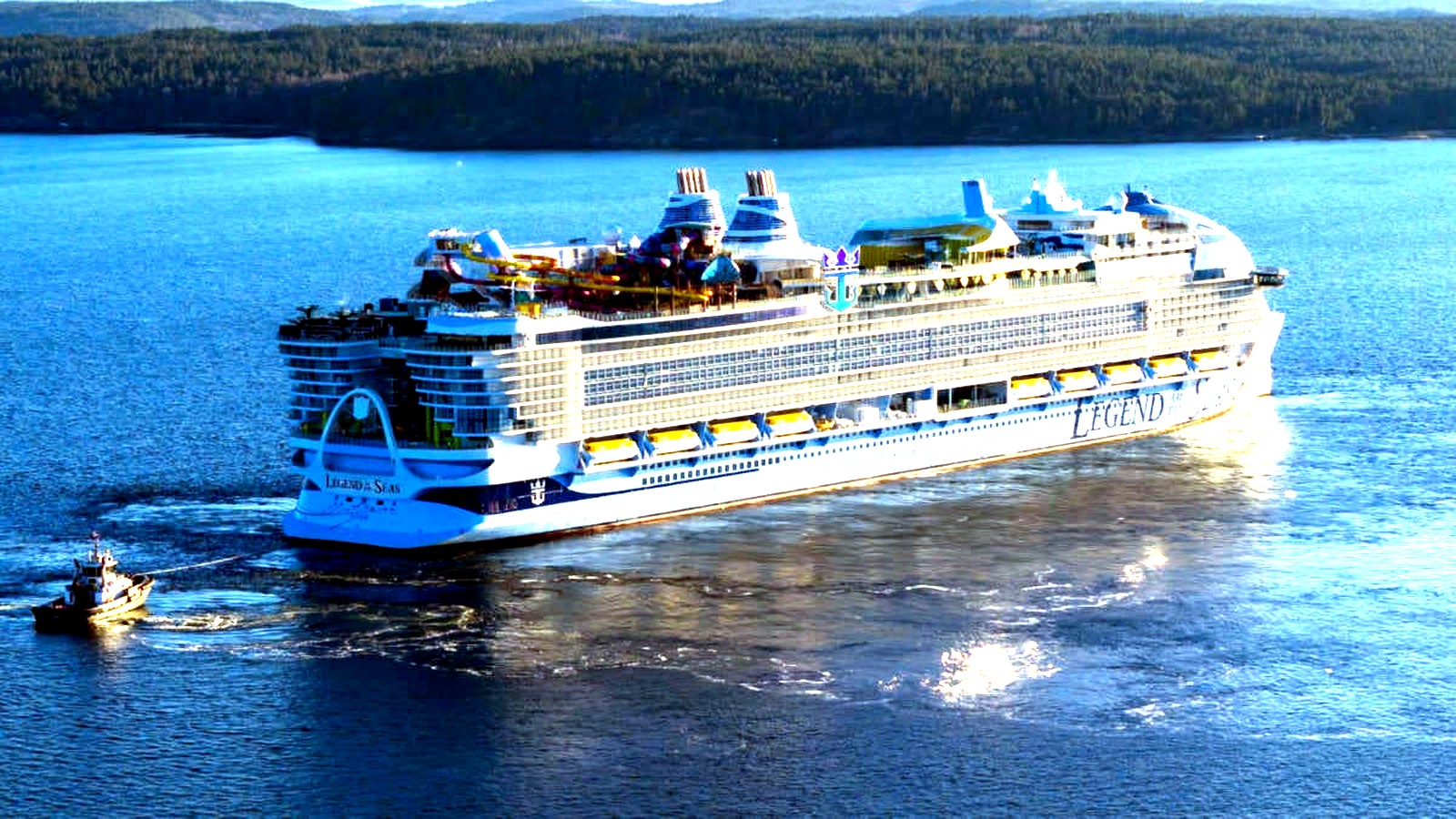 Royal Caribbean Legend of the Seas cruise ship at sea