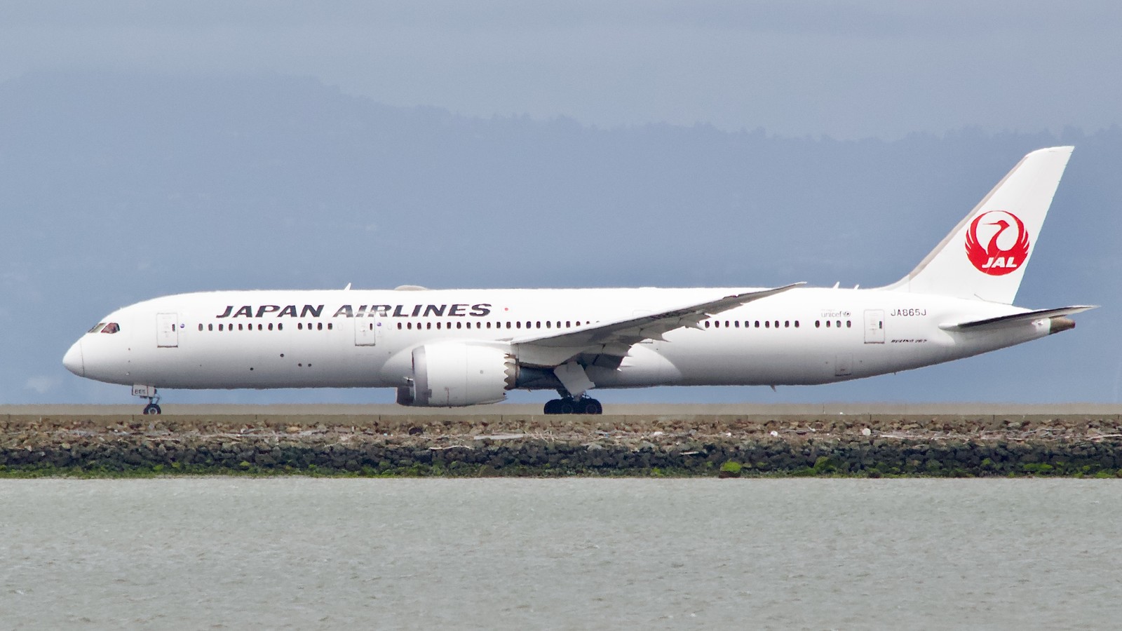 Japan Airlines Boeing 787 8 JA865J at San Francisco International Airport in May 2023