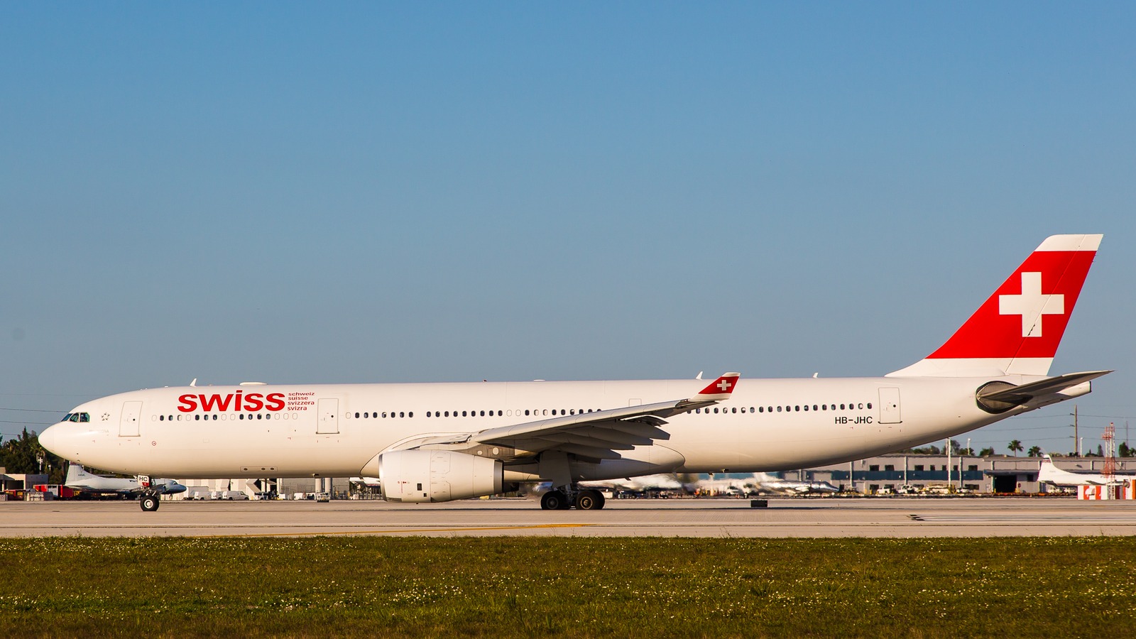 SWISS Airbus A330-300 long haul aircraft in flight