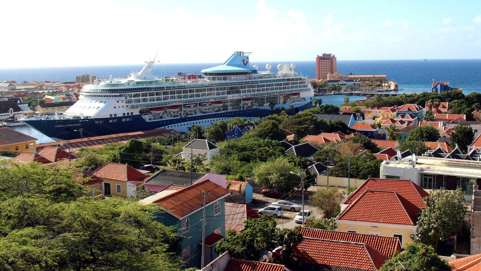 Marella Discovery cruise ship at sea under TUI branding