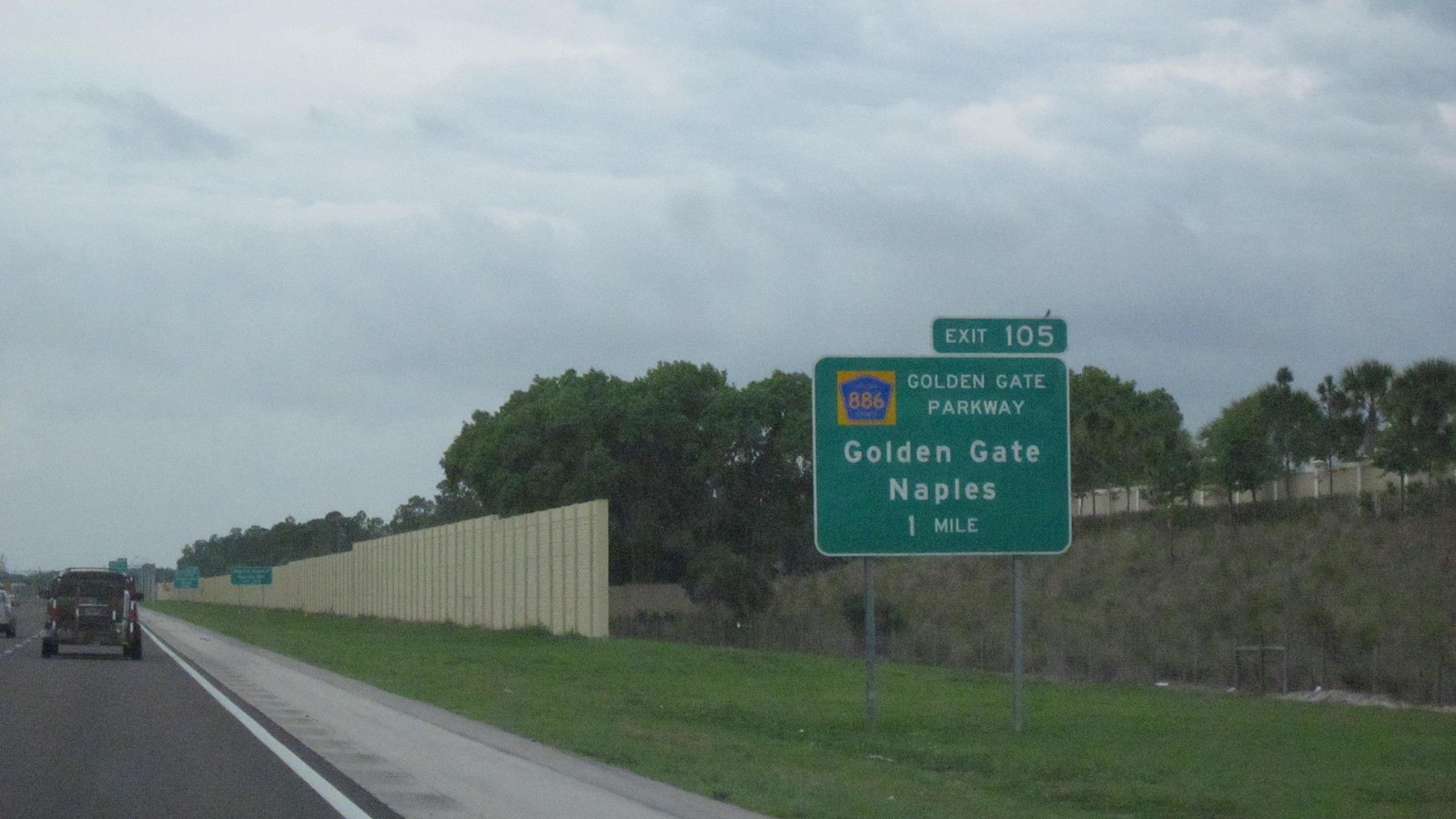 Interstate 75 multi-lane highway in Florida under clear sky