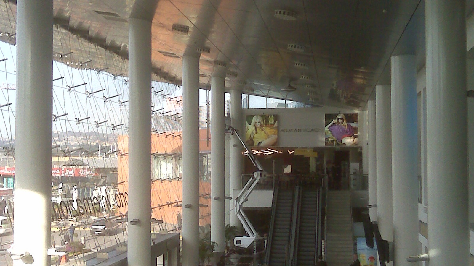 Interior of the main hall at Naples International Airport