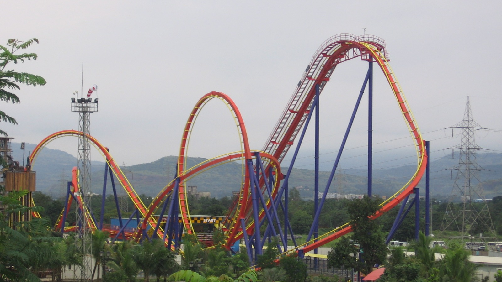 Nitro roller coaster at Adlabs Imagica theme park near Lonavala India