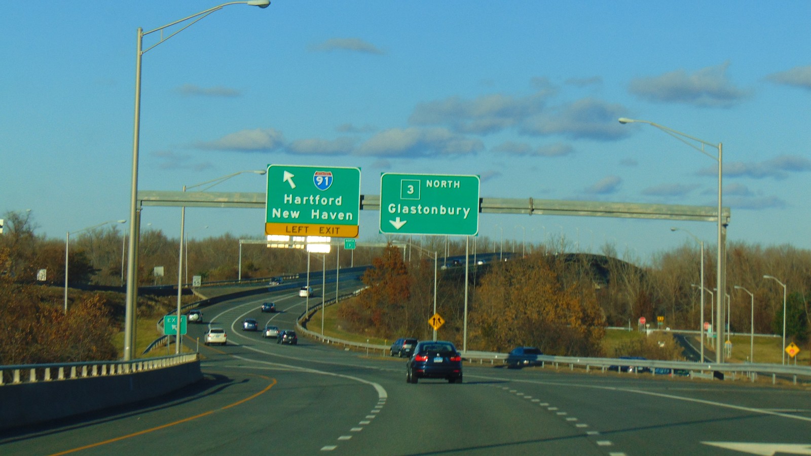 Interstate 91 highway corridor in Connecticut