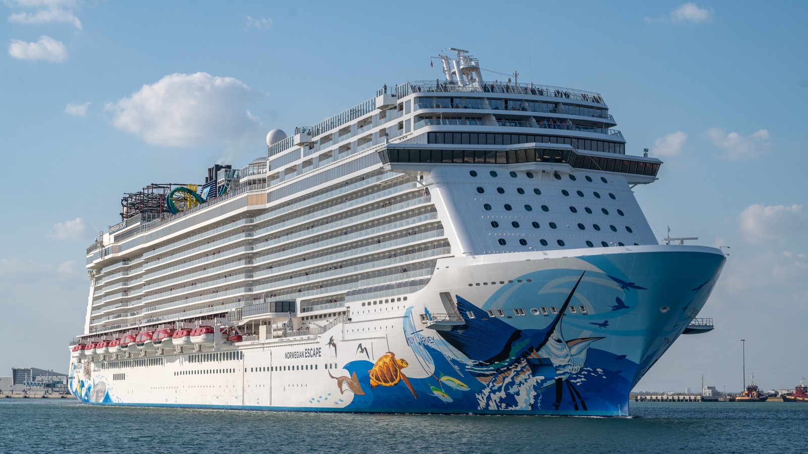 Norwegian Escape at Port Canaveral, brand flagship context for NCL base-loading pricing rebuild