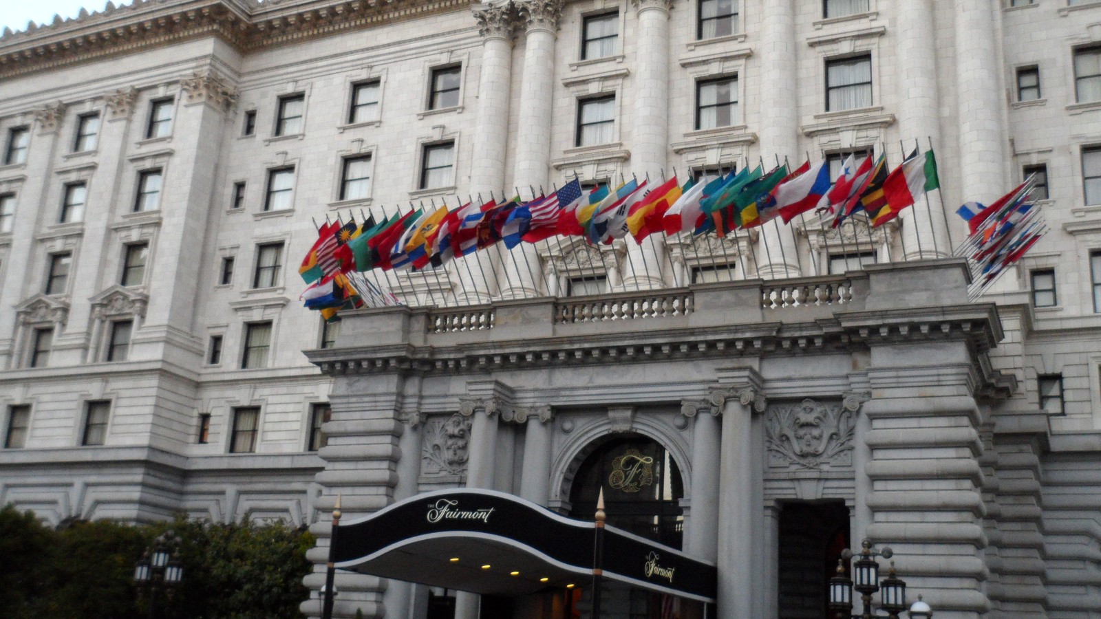 Fairmont San Francisco hotel exterior on Nob Hill
