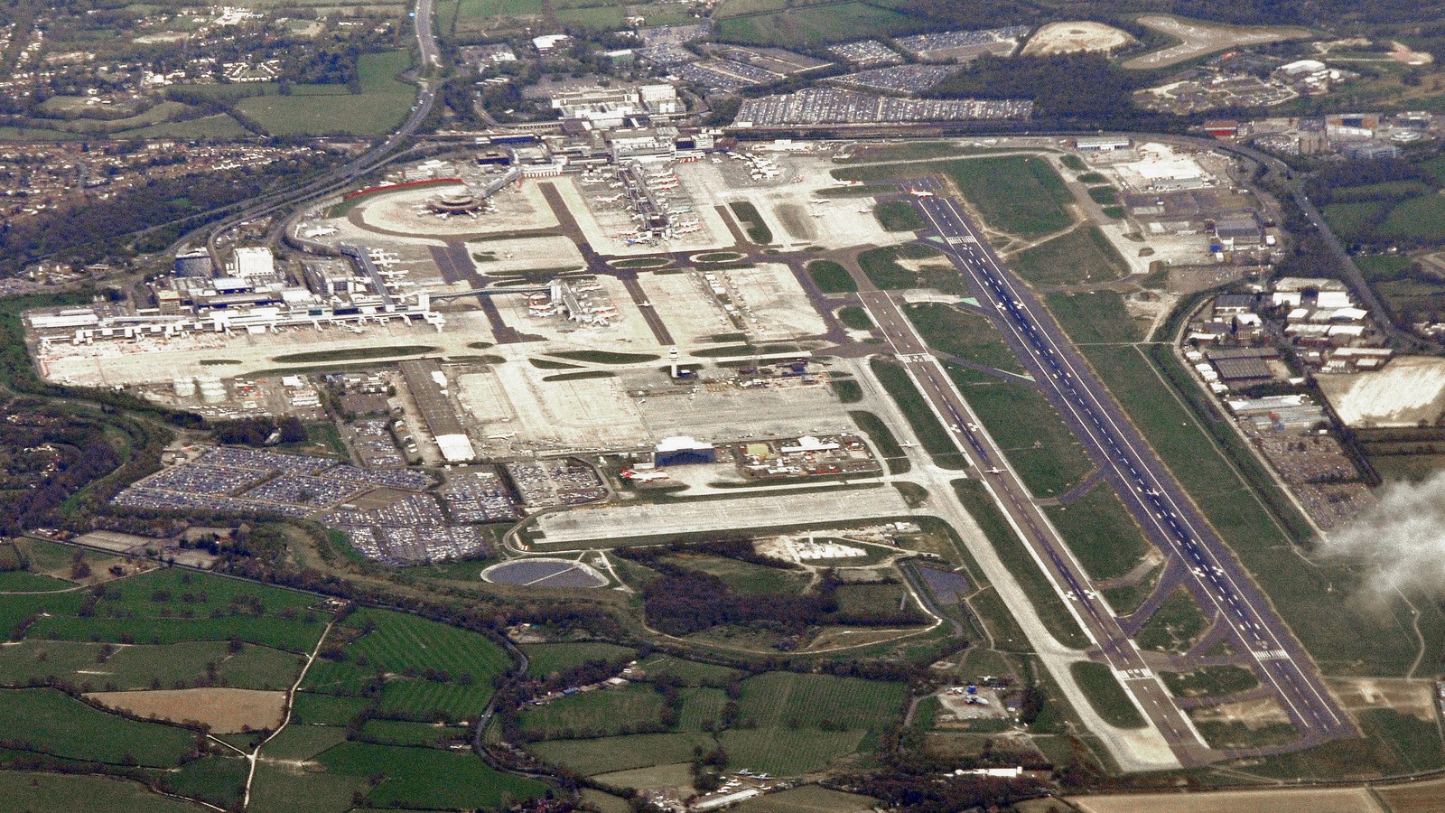 Exterior view of London Gatwick Airport