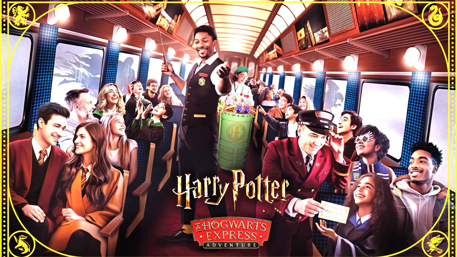 Harry Potter Hogwarts Express Adventure promotional image for the Southern California Railway Museum train experience