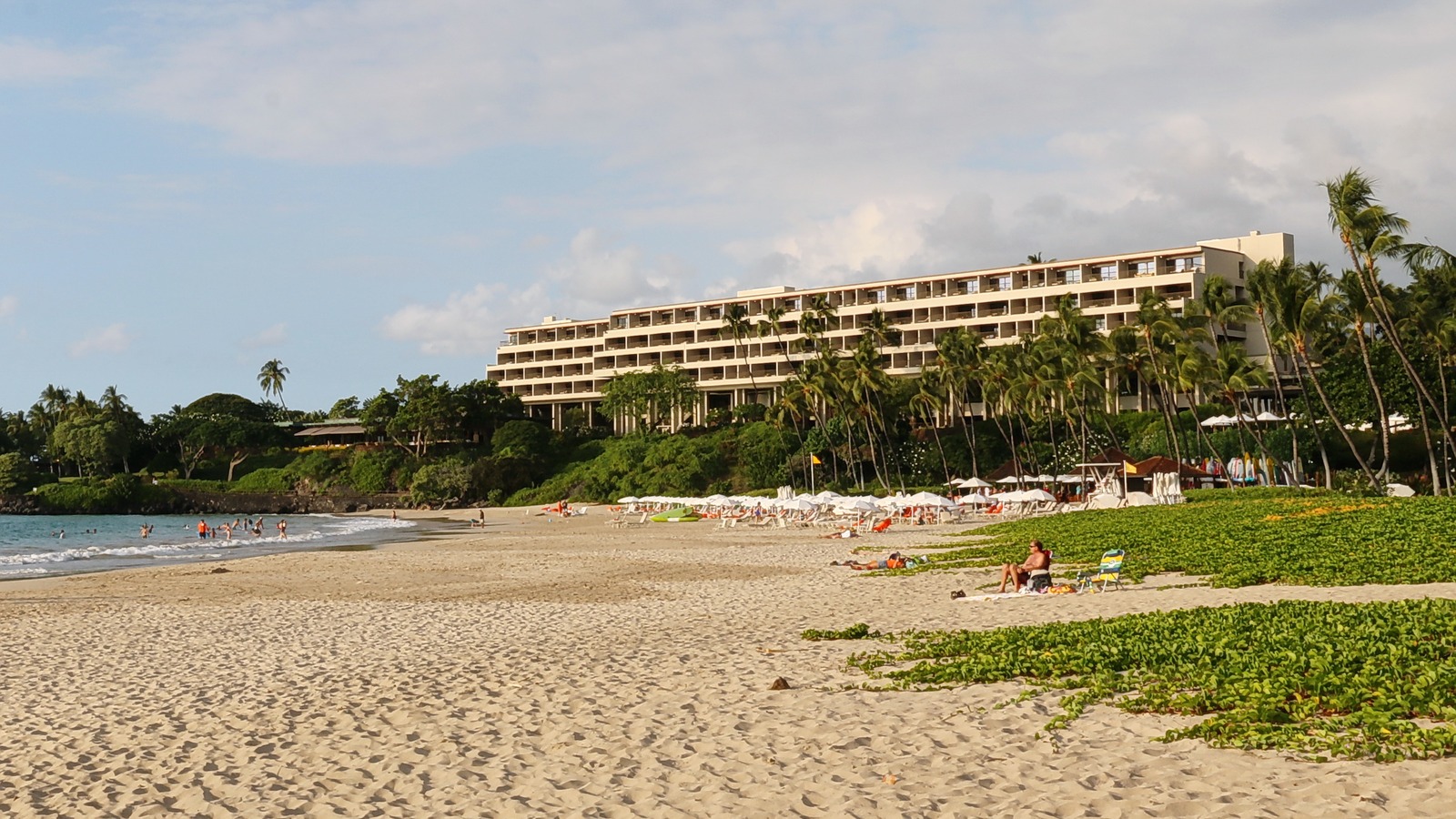 Mauna Kea Beach Hotel exterior and grounds on the Kohala Coast of Hawaii Island