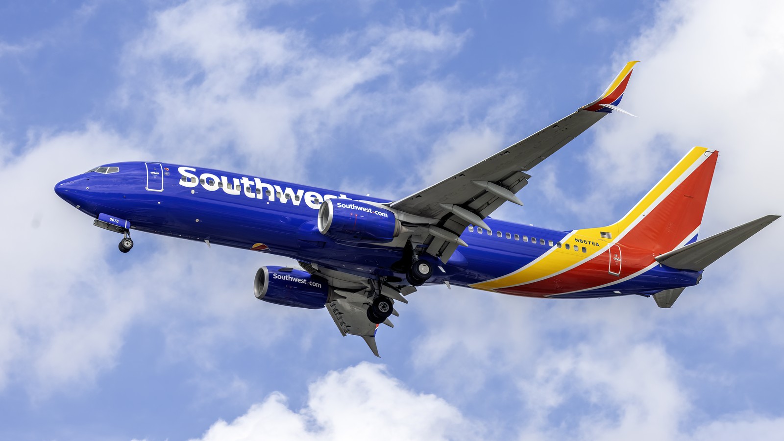 Southwest Airlines Boeing 737-800 on the ground at Baltimore Washington International Airport