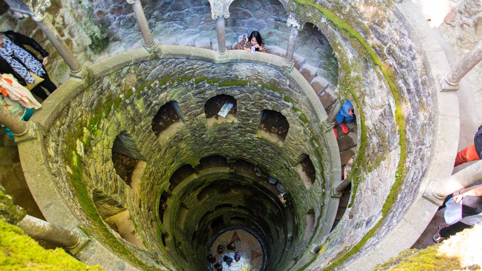 Initiation Well gardens at Quinta da Regaleira in Sintra Portugal