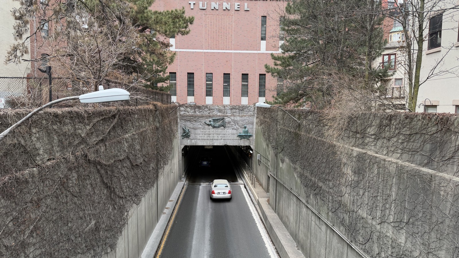Callahan Tunnel roadway in Boston, an open alternate during the Sumner Tunnel overnight closure